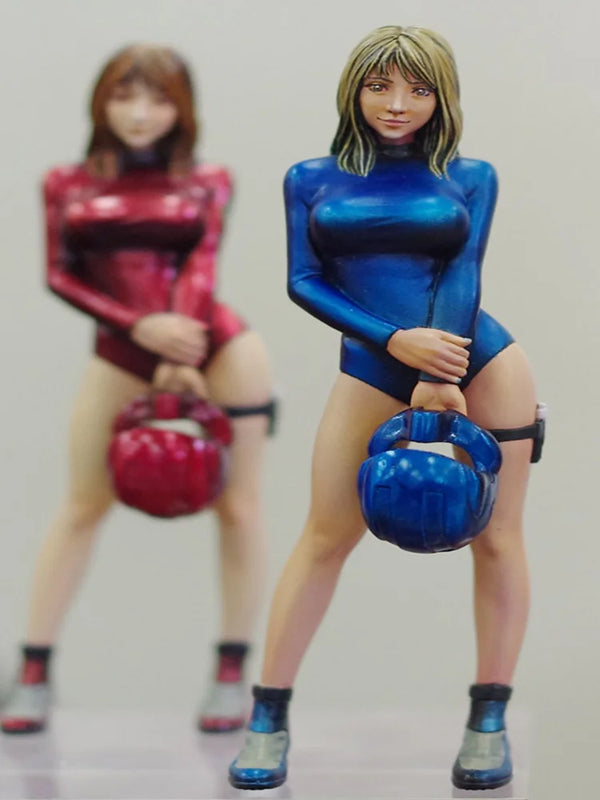 80mm Contemporary Female Athletes, 2 Figures, Resin Model Figure Kit, Historical Theme, Unassembled and Unpainted