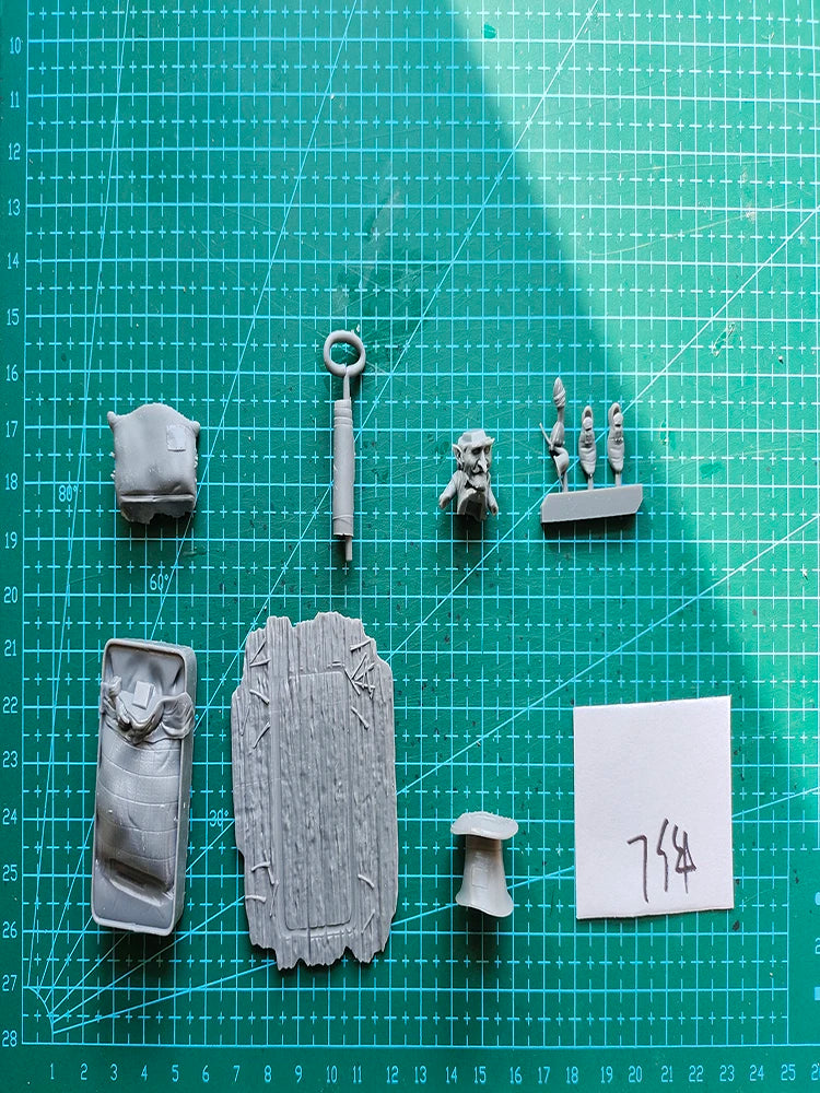 1/32 Officer Soldier, Resin Model Figure Kit, Fantasy Theme, Unassembled and Unpainted