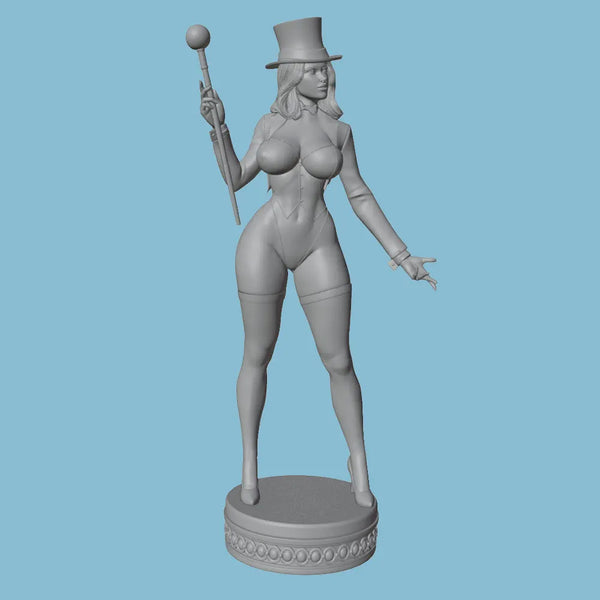 1/24 Female Magician, Resin Model Figure Kit, Unassembled and Unpainted