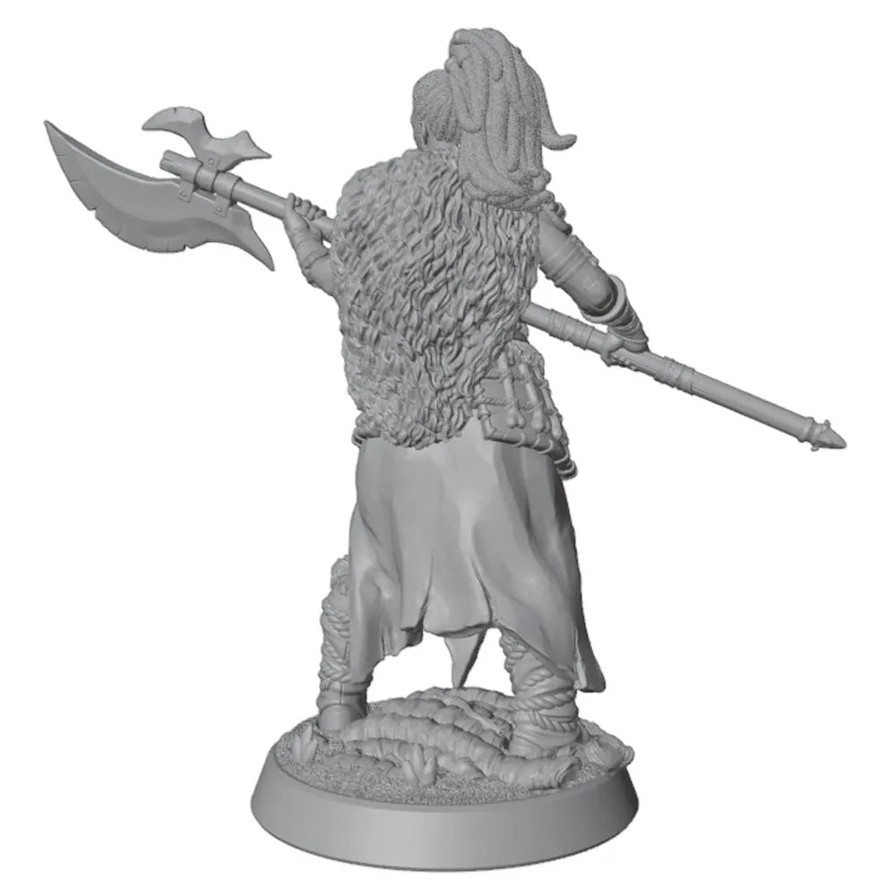 55mm Tribal Fantasy Warrior, Resin Model Figure Kit, Fantasy Theme, Unassembled and Unpainted