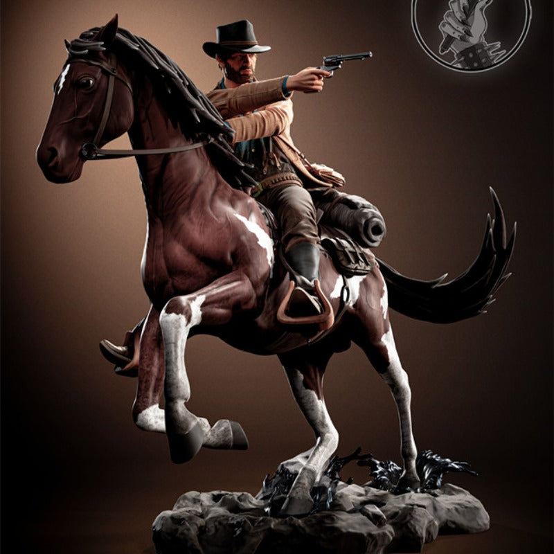 1/24 American Civil War Western Gunslinger Cowboy, 2 Figures, Resin Model Figure Kit, Unassembled and Unpainted