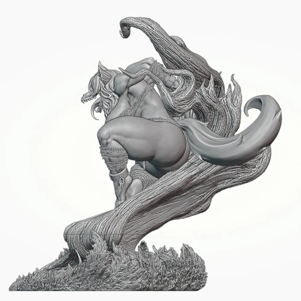 1/24 Demon Creature with Tentacles, 6 Figures, Resin Model Figure Kit, Fantasy Theme, Unassembled and Unpainted