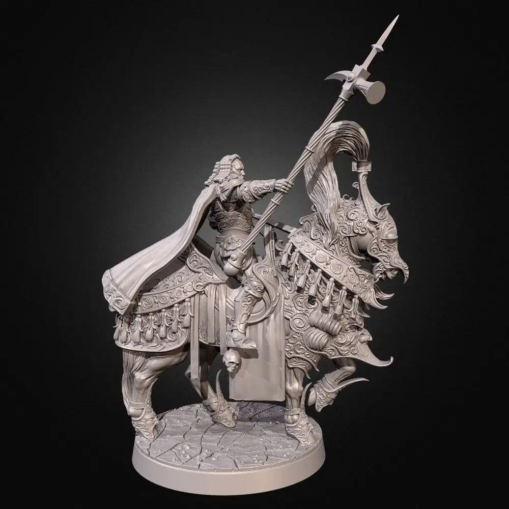 50mm Lord Knight, 4 Figures, Resin Model Figure Kit, Fantasy Theme, Unassembled and Unpainted