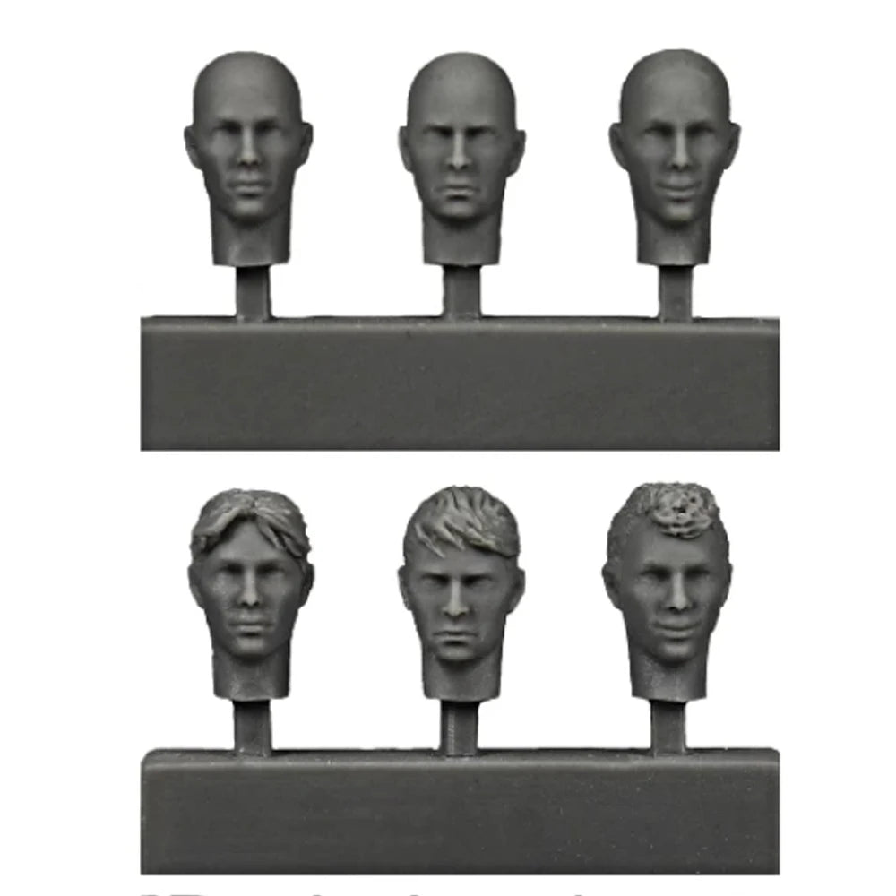 1/35 Modern Soldier Head Set, 6 Figures, Resin Model Figure Kit, Unassembled and Unpainted