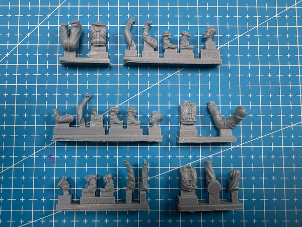Military Figures Multi-Era Set 1/48 Resin Figure Kit