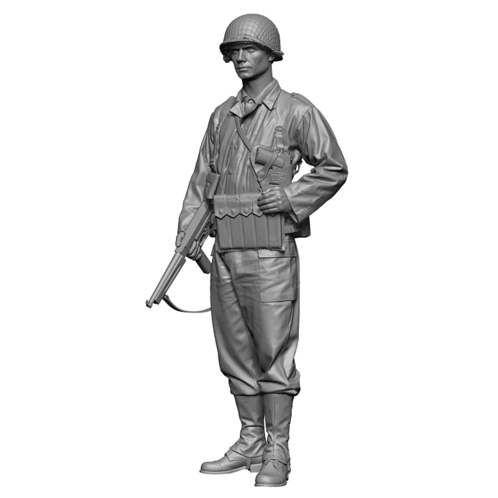 1/16 WWII US GI Sergeant, Resin Model Figure Kit, Unassembled and Unpainted