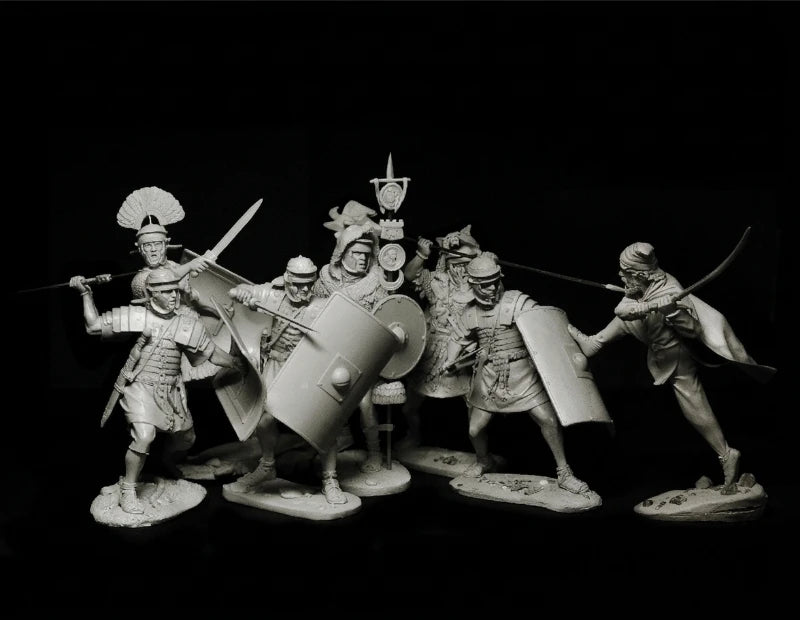 1/24 Ancient Rome Roman Legionaries, 6 Figures, Resin Model Figure Kit, Unassembled and Unpainted