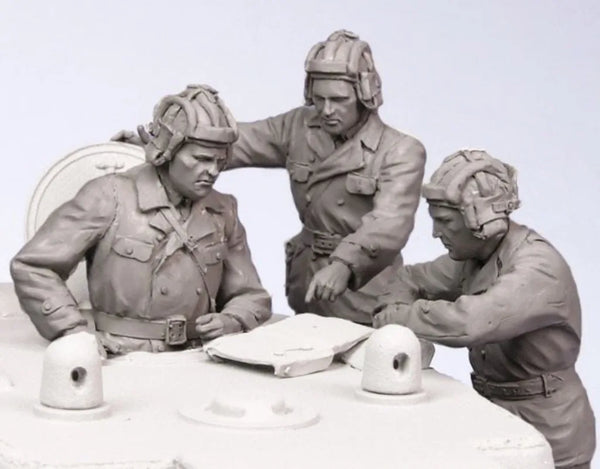 WWII — German Tank Crew — 1/35 Resin Figure Set