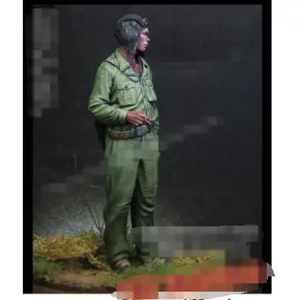 1/35 WWII German Infantry Crawling and Standing Rifleman, Resin Model Figure Kit, Unassembled and Unpainted