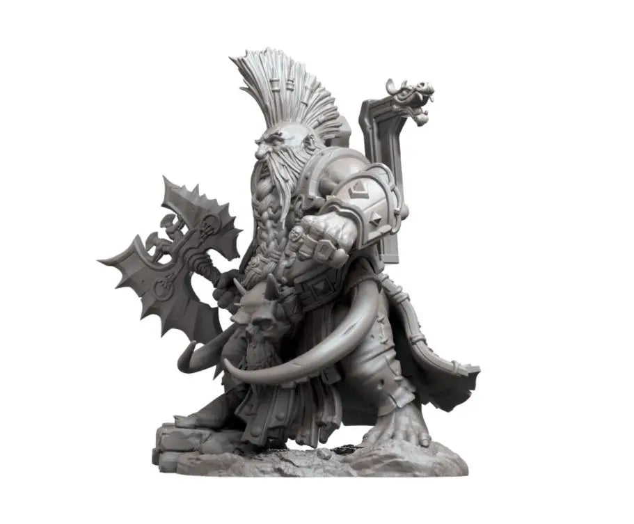 1/24 Grimdark Chaos Warriors, 5 Figures, Resin Model Figure Kit, Fantasy Theme, Unassembled and Unpainted