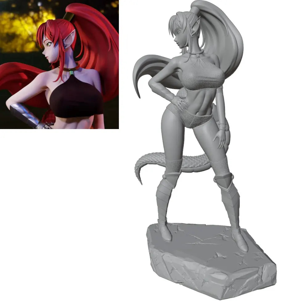 1/24 Succubus Demon, Resin Model Figure Kit, Anime Theme, Unassembled and Unpainted