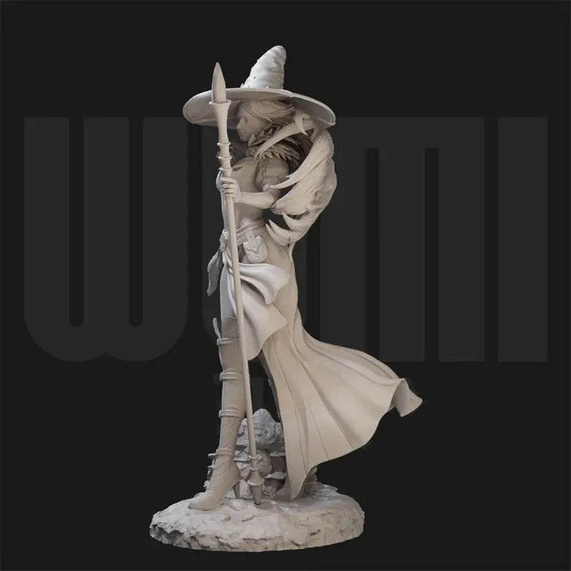 1/18 Witch, Resin Model Figure Kit, Fantasy Theme, Unassembled and Unpainted