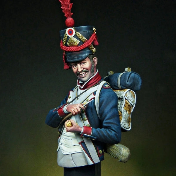 1/12 Napoleonic Military Officer, Resin Model Bust Kit, Unassembled and Unpainted