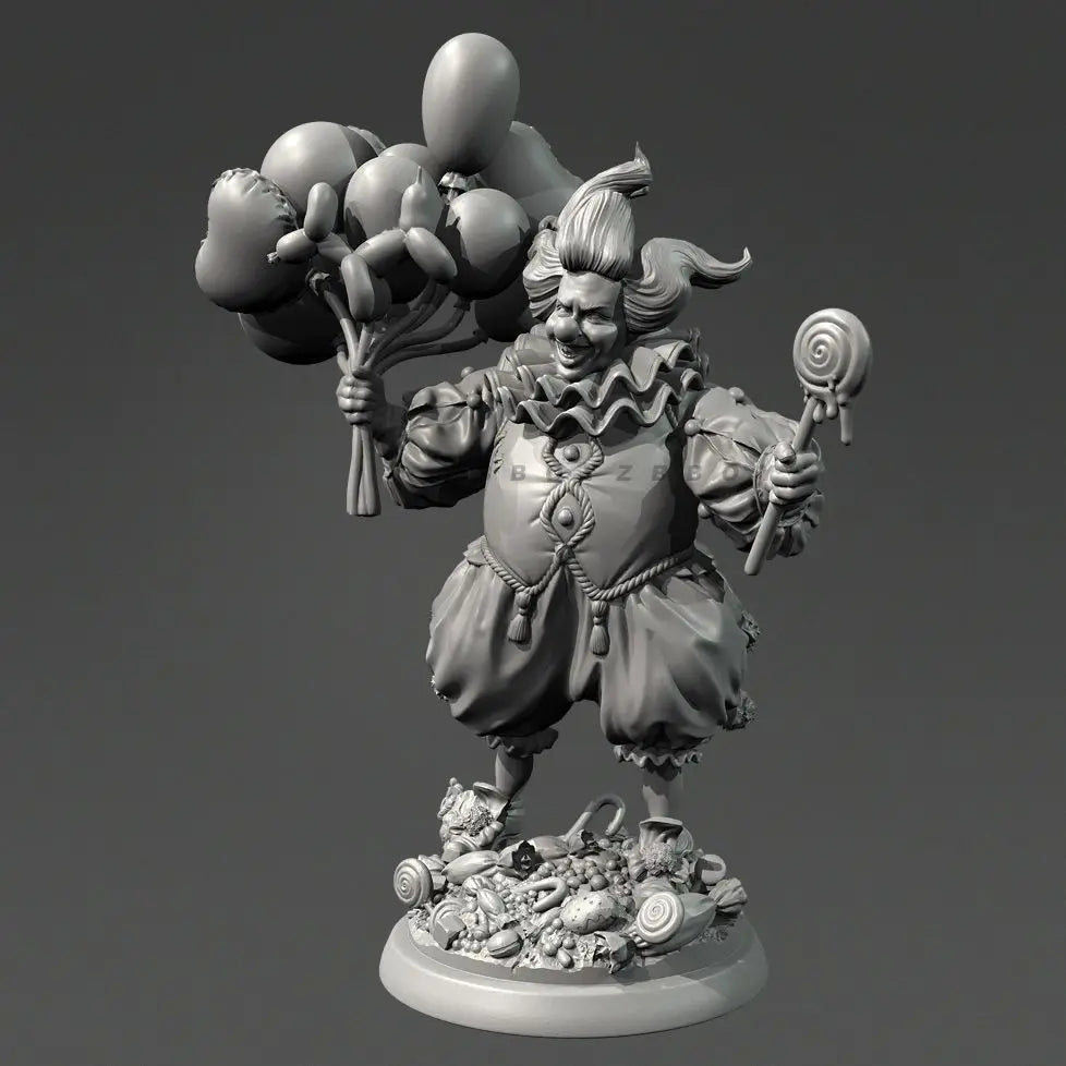 75mm Circus Clown Marionette, Resin Model Figure Kit, Anime Theme, Unassembled and Unpainted
