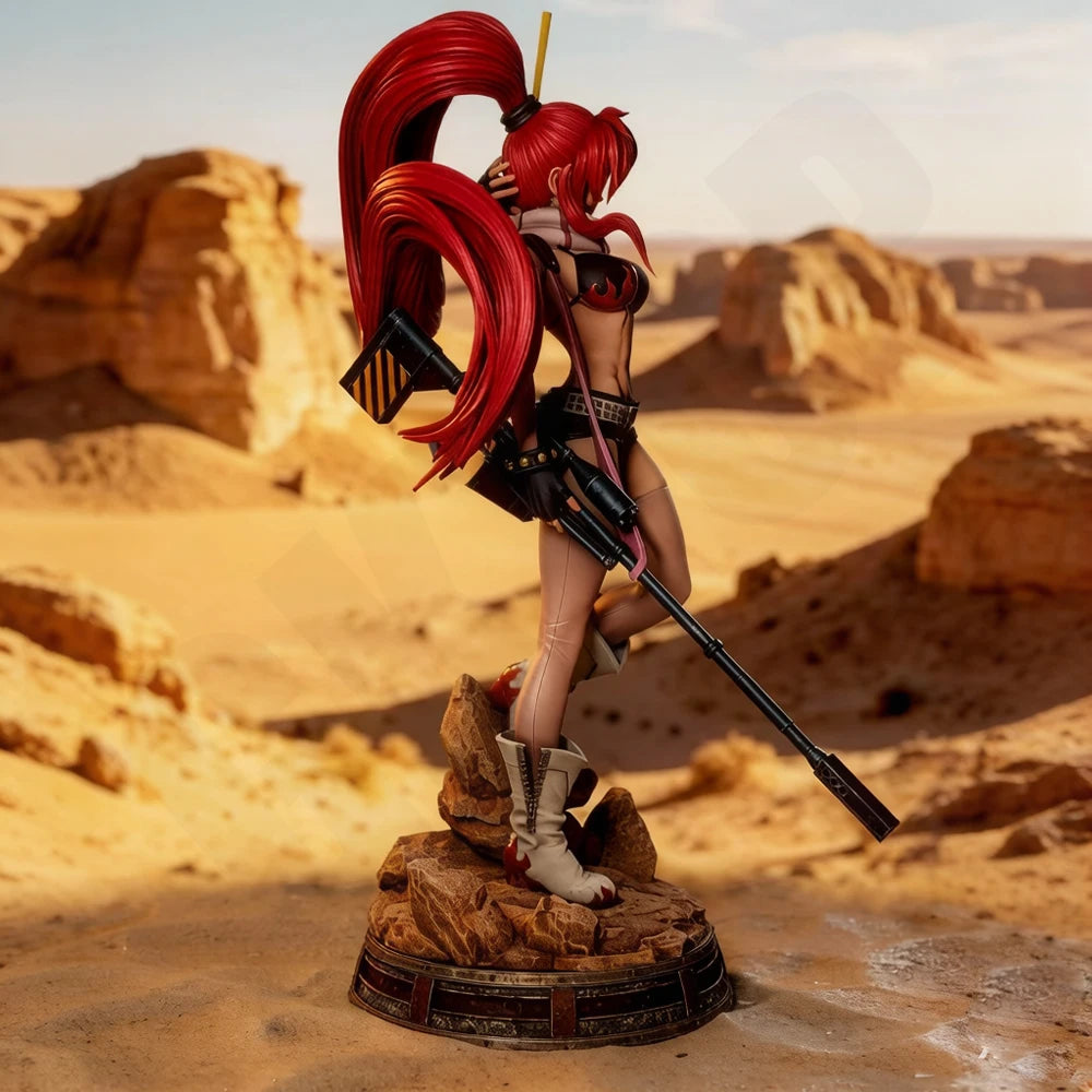 Female Warrior with Polearm, Resin Model Figure Kit, Fantasy Theme, Unassembled and Unpainted