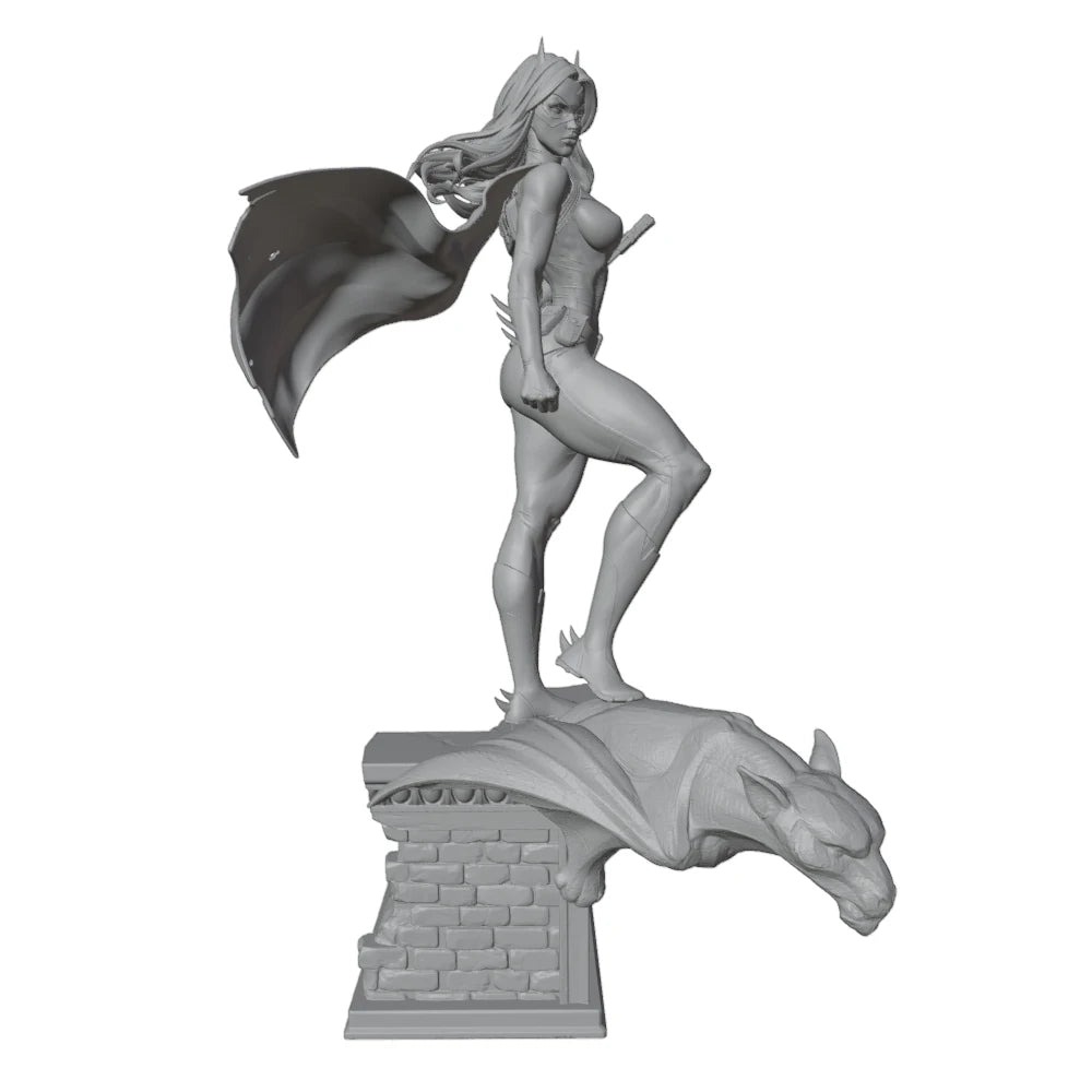 1/24 Warrior with Dragon, Resin Model Figure Kit, Anime Theme, Unassembled and Unpainted