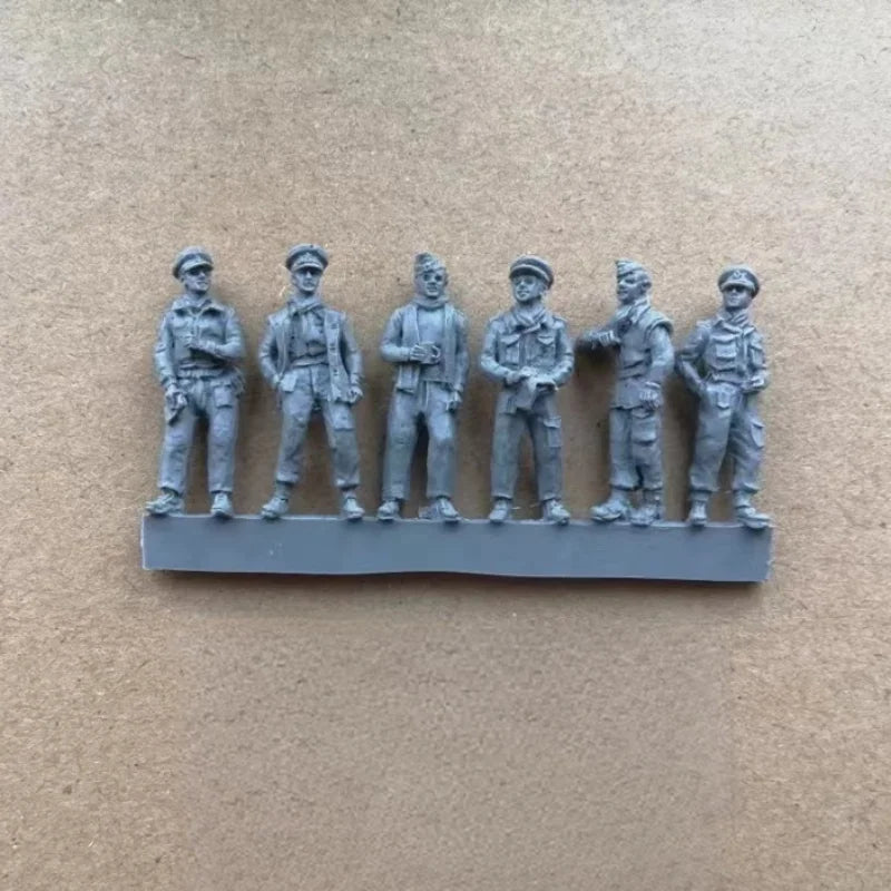1/72 Modern Military Officers, 6 Figures, Resin Model Figure Kit, Unassembled and Unpainted