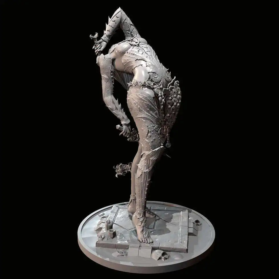 65mm Egyptian Ghost Mother, Resin Model Figure Kit, Fantasy Theme, Unassembled and Unpainted