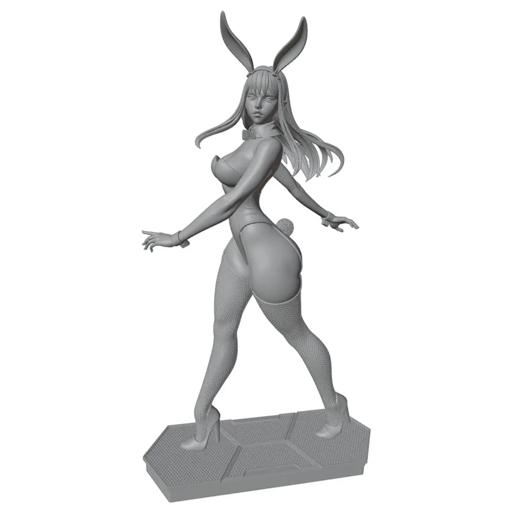 1/24 Demon Succubus with Curved Horns, Resin Model Figure Kit, Unassembled and Unpainted