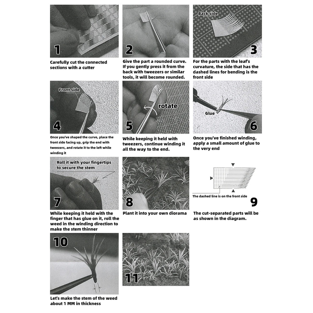 1/35 Shrubs & Grass Set, Resin Model Terrain Kit, Historical Theme, Unpainted