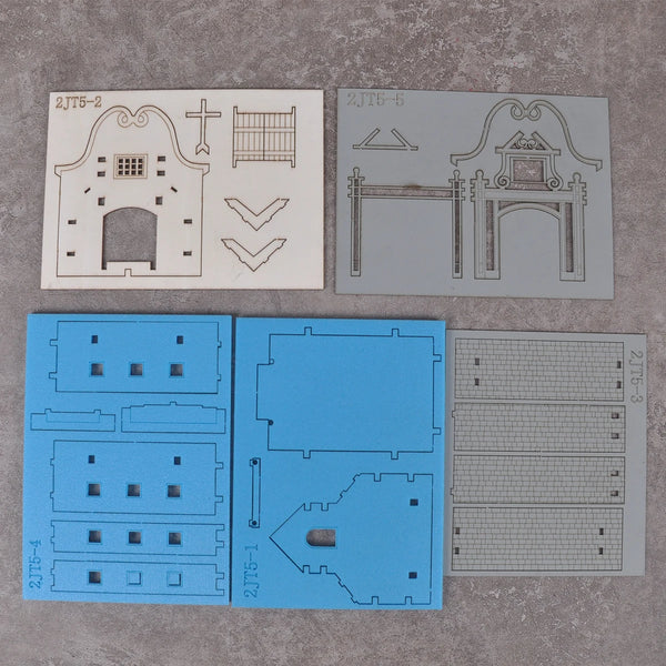 1/72 Medieval European Cathedral, Resin Model Diorama Kit, Unassembled and Unpainted