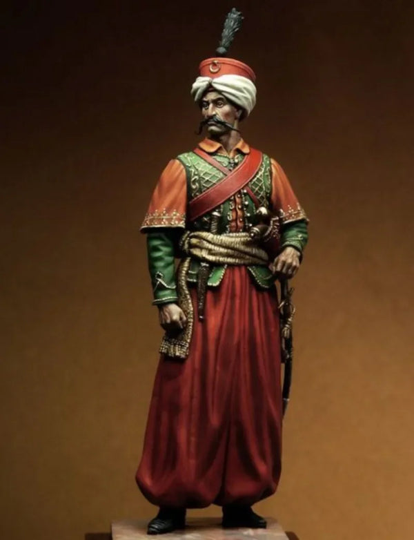 90mm Medieval Mamluk Officer, Resin Model Figure Kit, Unassembled and Unpainted