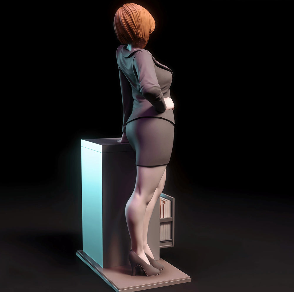 1/18 Business Woman, Resin Model Figure Kit, Unassembled and Unpainted