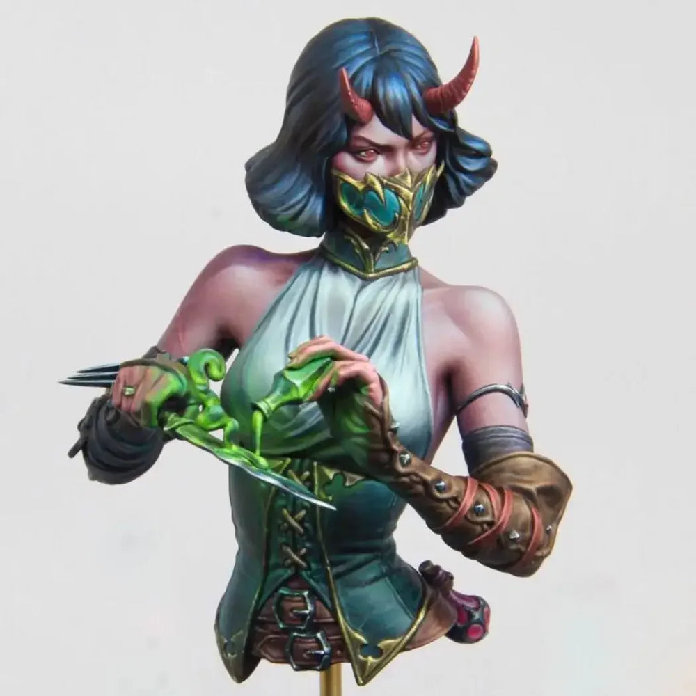 Lilith Demon, Resin Model Bust Kit, Fantasy Theme, Unassembled and Unpainted