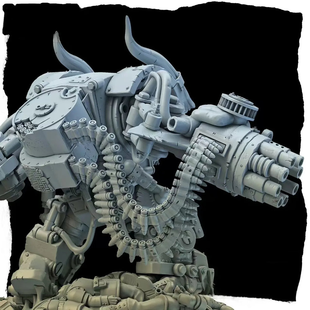 Grimdark Sci-Fi Ork Warrior, Resin Model Figure Kit, Sci-Fi Theme, Unassembled and Unpainted