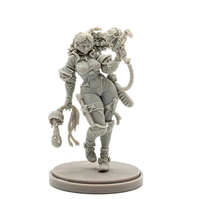 Undead Female Warrior, 9 Figures, Resin Model Figure Kit, Fantasy Theme, Unassembled and Unpainted