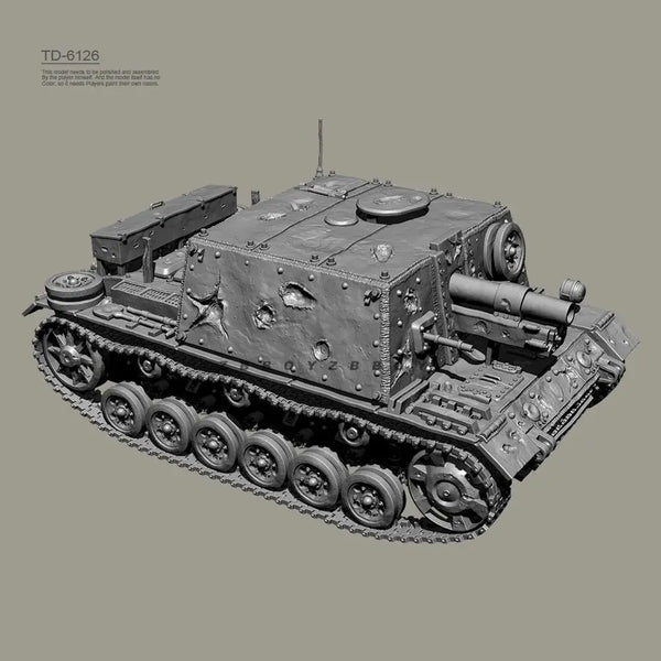 65mm WWII Combat Tanks, Resin Model Vehicle Kit, Unassembled and Unpainted