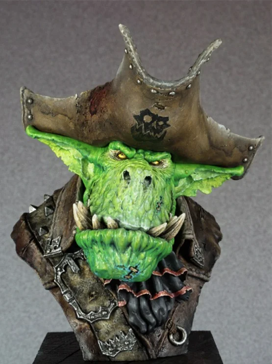 70mm Horror Creature, Resin Model Bust Kit, Fantasy Theme, Unassembled and Unpainted
