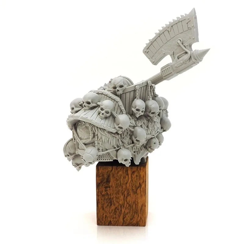 1/8 Grimdark Armored Warriors, 4 Figures, Resin Model Bust Kit, Fantasy Theme, Unassembled and Unpainted