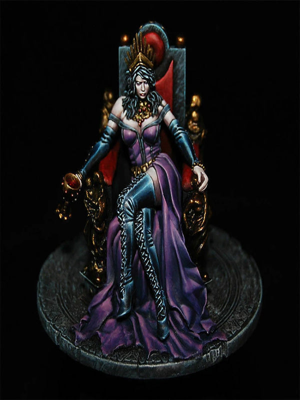 54mm Vampire Sorceress, Resin Model Figure Kit, Fantasy Theme, Unassembled and Unpainted