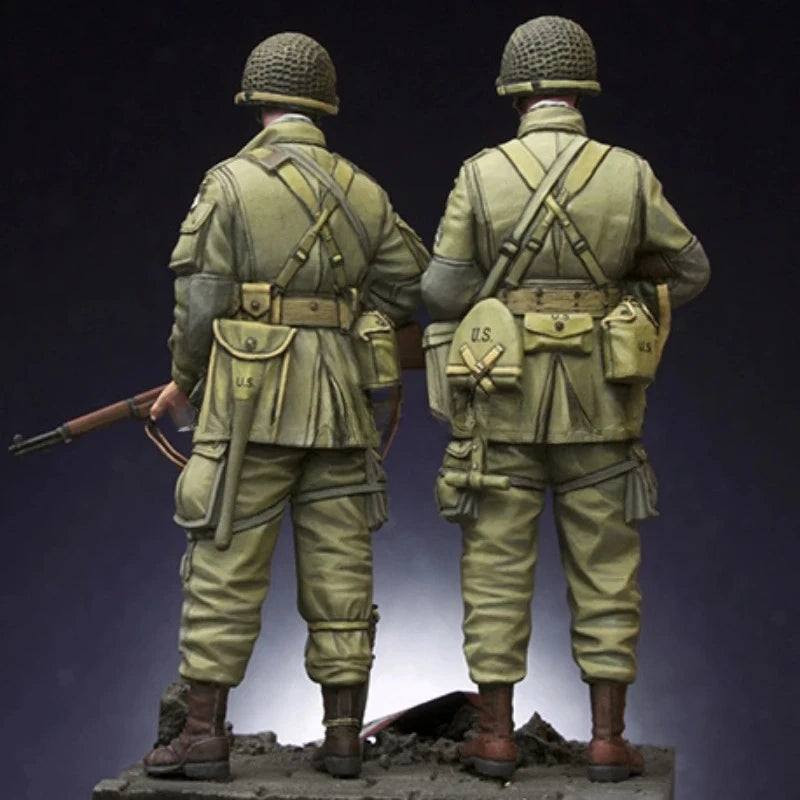 1/35 WWII US Airborne Troops, 6 Figures, Resin Model Figure Kit, Unassembled and Unpainted