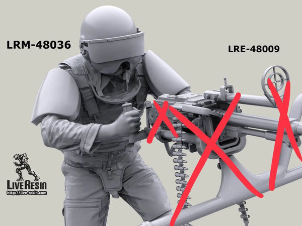 1/48 Modern Military Operator, 2 Figures, Resin Model Figure Kit, Unassembled and Unpainted