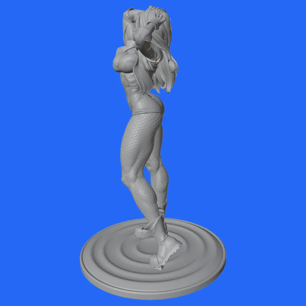 1/24 Contemporary Pin-up Females with Long Hair, Resin Model Figure Kit, Unassembled and Unpainted