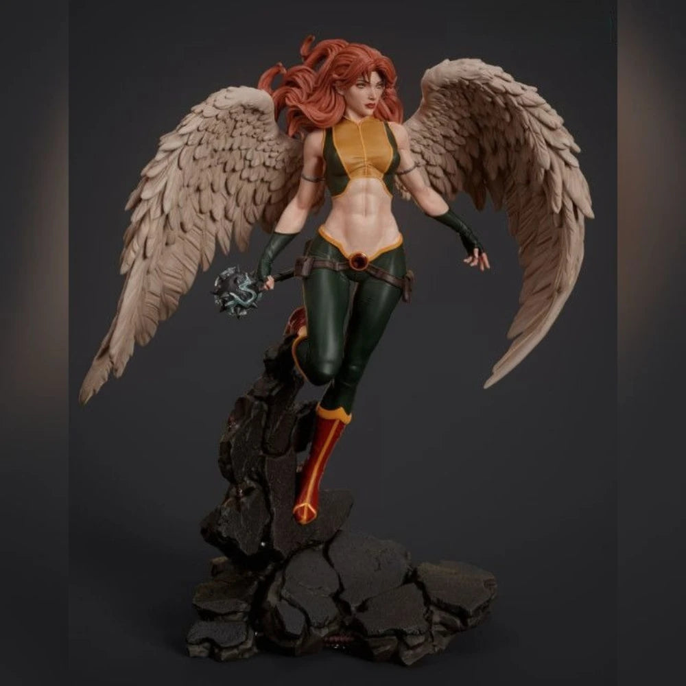 Winged Female Warrior, Resin Model Figure Kit, Fantasy Theme, Unassembled and Unpainted