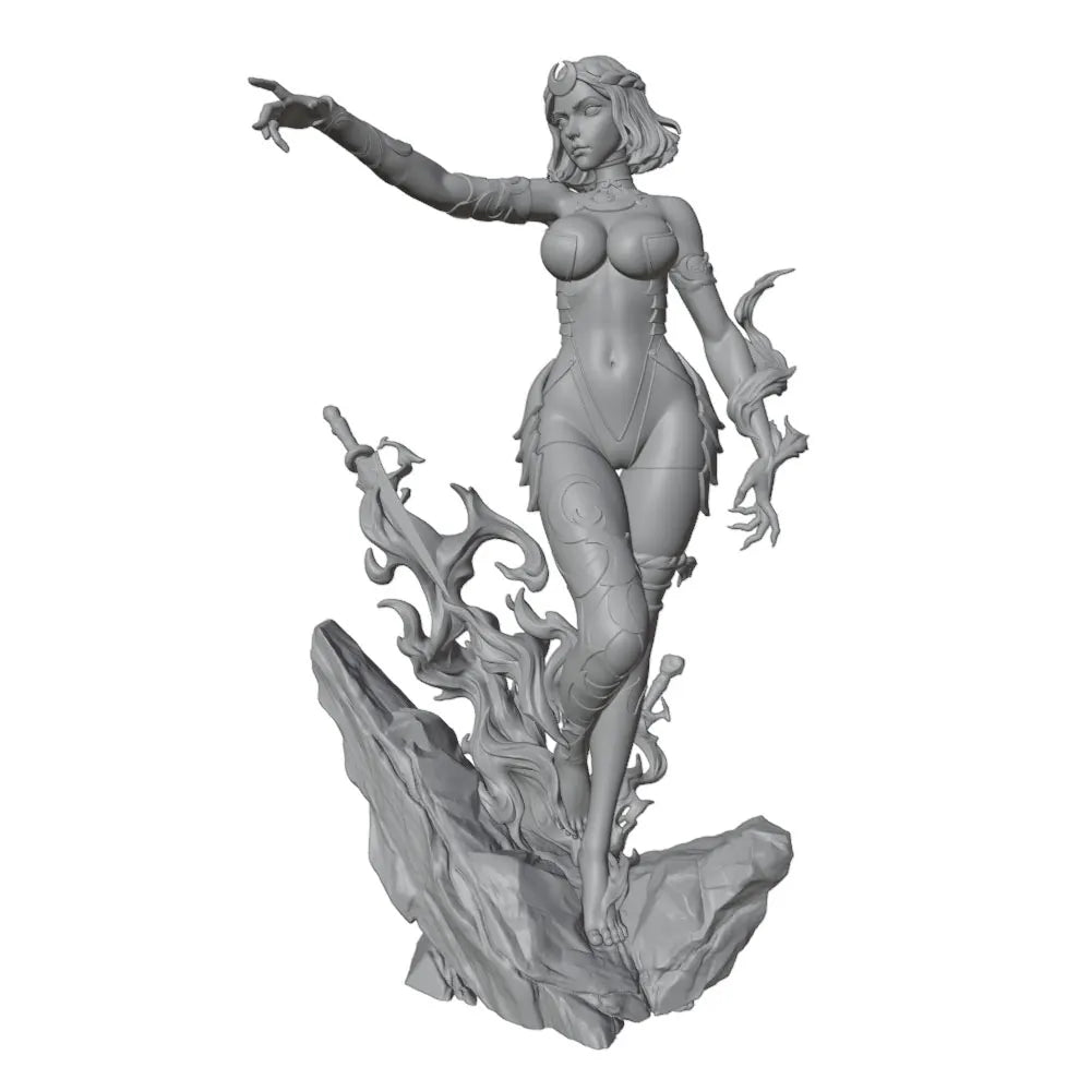 1/24 Fantasy Pin-up, Resin Model Figure Kit, Unassembled and Unpainted