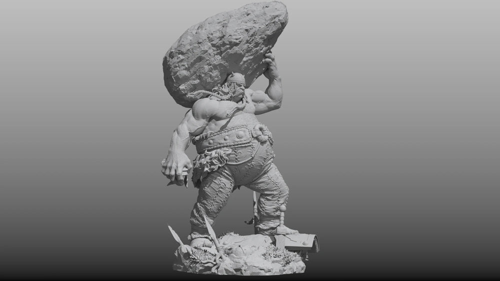 1/24 Obelix Gaul Warrior, Resin Model Bust Kit, Fantasy Theme, Unassembled and Unpainted