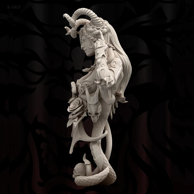 1/10 Succubus, Resin Model Bust Kit, Fantasy Theme, Unassembled and Unpainted