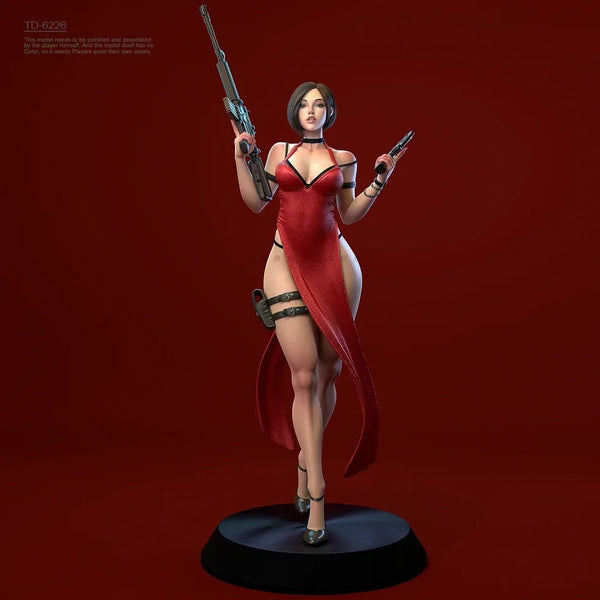 90mm Female Operative, Resin Model Figure Kit, Unassembled and Unpainted