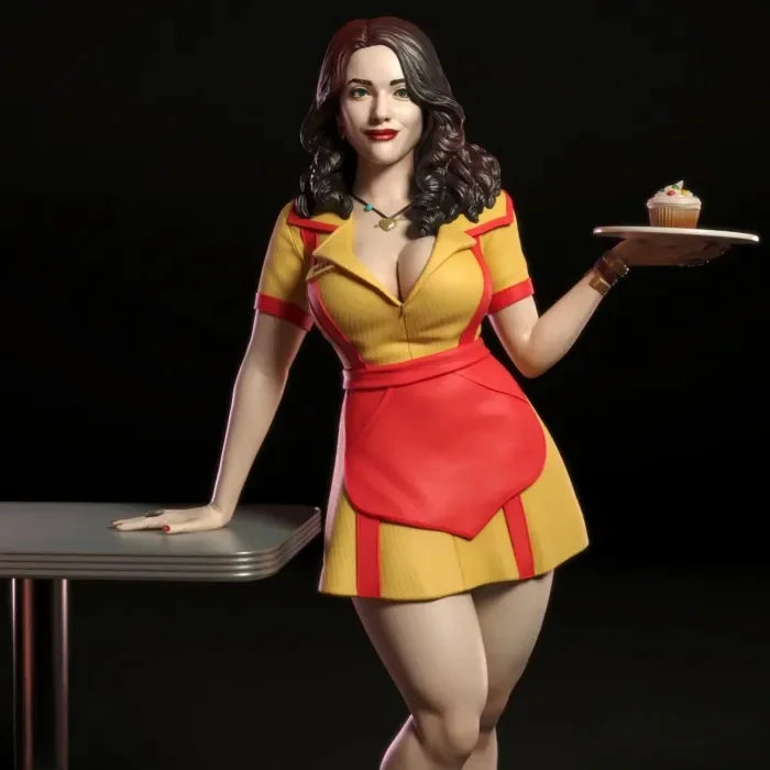 1/10 Waitress, Resin Model Figure Kit, Anime Theme, Unassembled and Unpainted