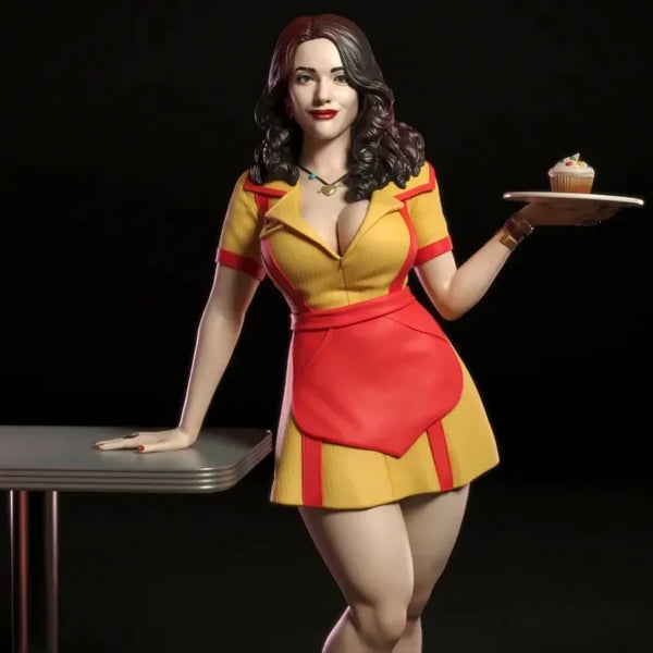 1/10 Waitress, Resin Model Figure Kit, Anime Theme, Unassembled and Unpainted