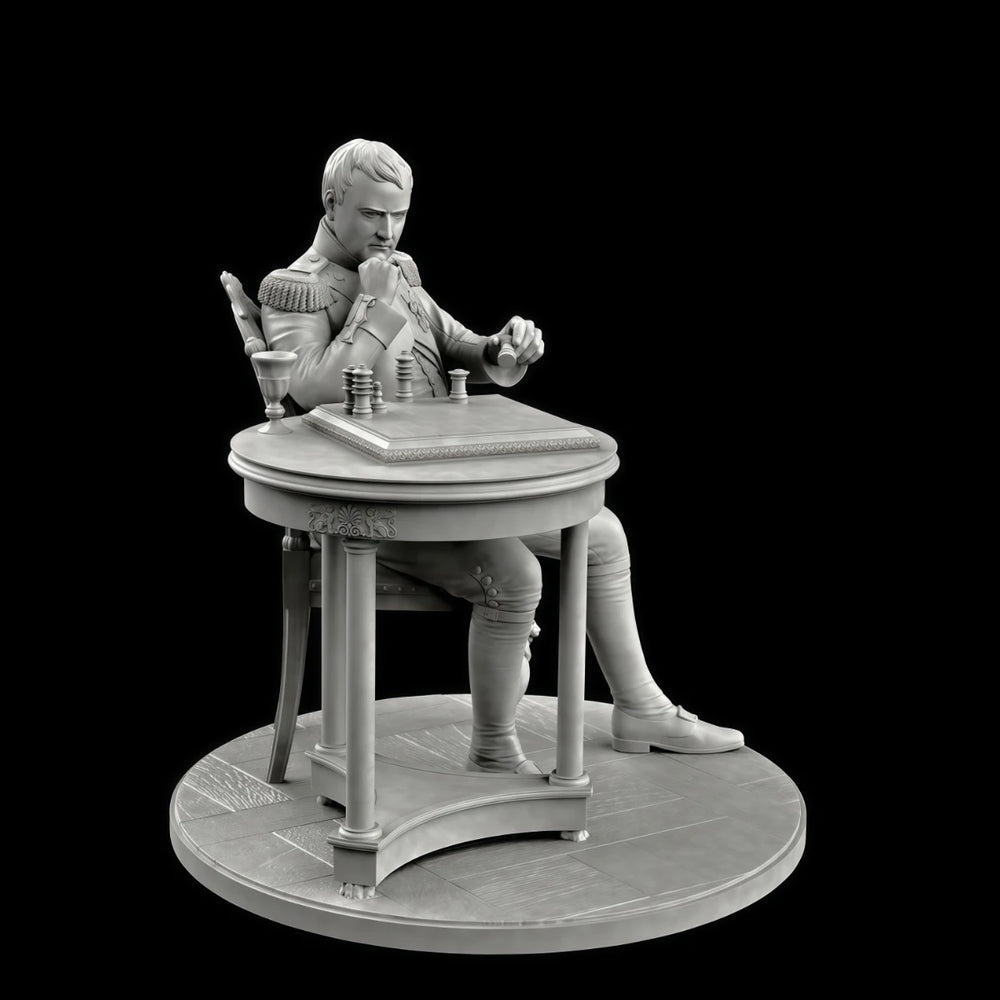 75mm Napoleonic French Emperor Napoleon, Resin Model Figure Kit, Unassembled and Unpainted