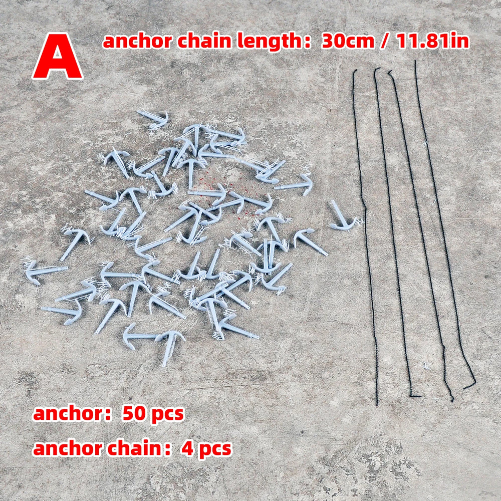 Sailing Ship Anchor and Chain, Resin Model Accessory Kit, Historical Theme, Unpainted