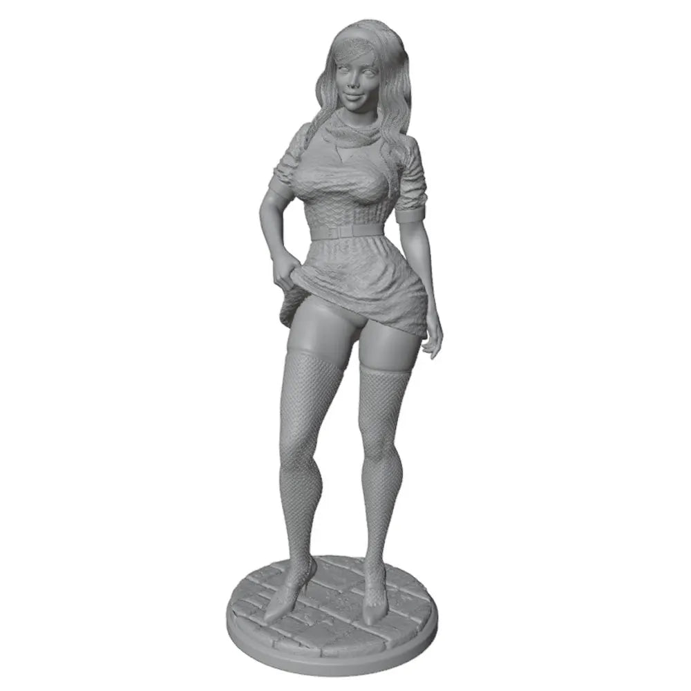 75mm Pinup Girl, Resin Model Figure Kit, Unassembled and Unpainted