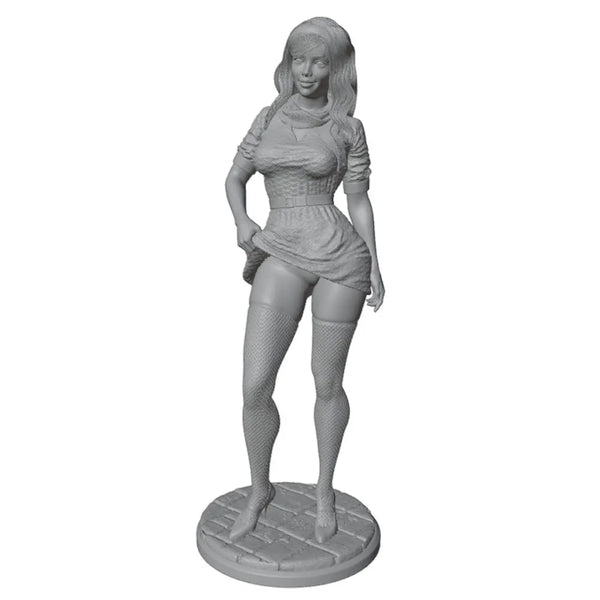 75mm Pinup Girl, Resin Model Figure Kit, Unassembled and Unpainted