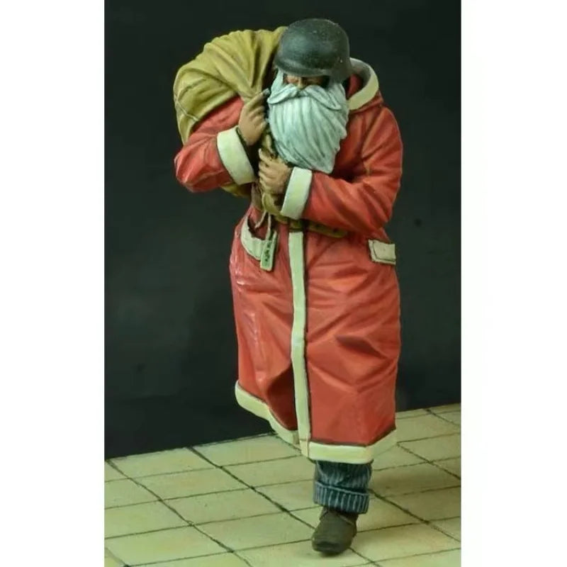 1/35 WWI Fantasy Father Christmas with Sack, Resin Model Figure Kit, Unassembled and Unpainted