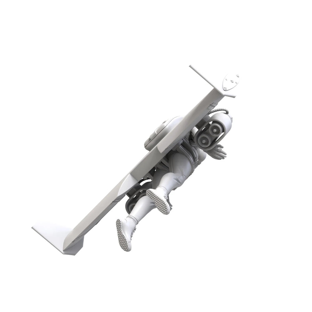 1/35 Modern Jetpack Pilot in Powered Armor, Resin Model Figure Kit, Unassembled and Unpainted